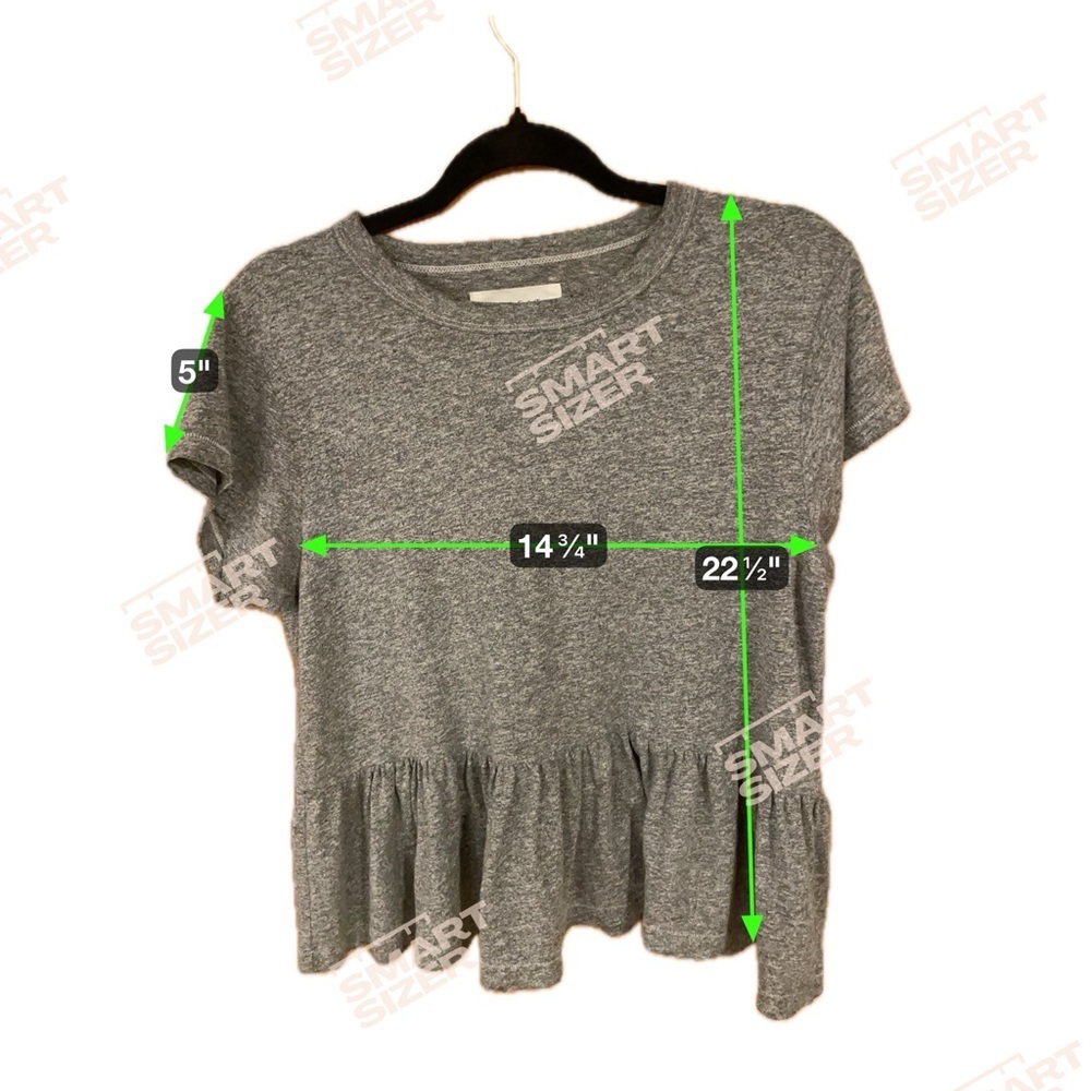 The Great Ruffle Tee in Heather Grey - Picture 7 of 7
